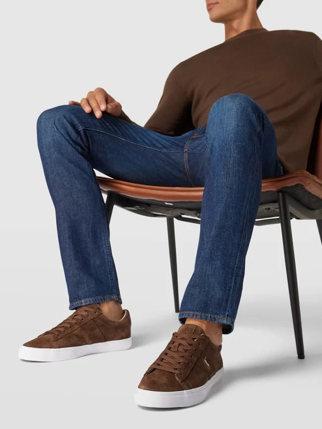 Budget ? Polo Ralph Lauren ? Sneaker Mit Label-Print Modell 'SAYER' - Mittelbraun ?