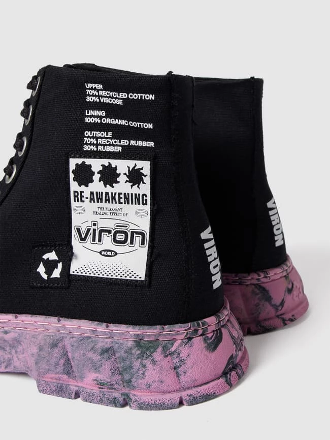 Blitzangebot ? Viron High Top ? Sneaker Mit Statement-Print - Schwarz ? – Bild 3