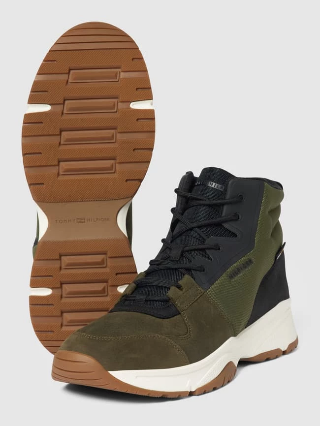 Am billigsten ⭐ Tommy Hilfiger High Top ? Sneaker Mit Steppnähten - Khaki ✨ – Bild 4