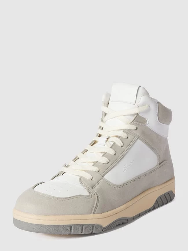 Billig ? REVIEW High Top ? Sneaker Mit Kontrastbesatz - Hellgrau ? – Bild 2