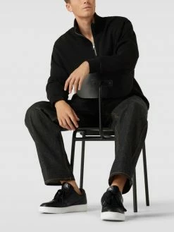 Coupon ? Calvin Klein ? Jeans ? Sneaker Aus Leder Mit Label-Print - Schwarz ?