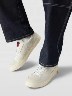 Großhandel ? Tommy ? Jeans ? Sneaker Aus Leder-Mix Mit Label-Detail Modell 'VULCANCIZE' - Offwhite ?