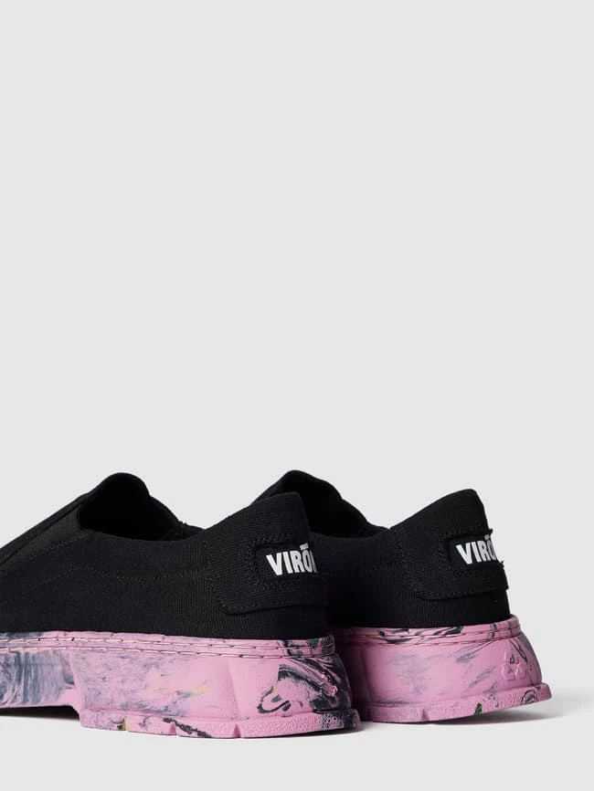 Brandneu ? Viron Slip-on-Sneaker Mit Label-Print - Schwarz ? – Bild 3