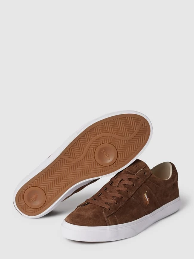 Budget ? Polo Ralph Lauren ? Sneaker Mit Label-Print Modell 'SAYER' - Mittelbraun ? – Bild 4