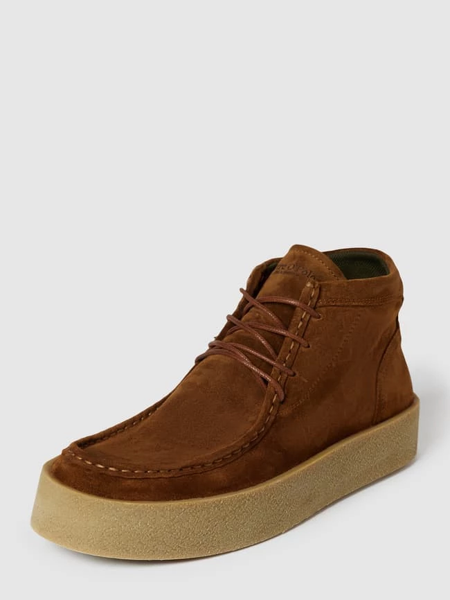 Neu ? Marc O'Polo Halbschuhe Aus Leder Mit Label-Prägung - Cognac ✔️ – Bild 2