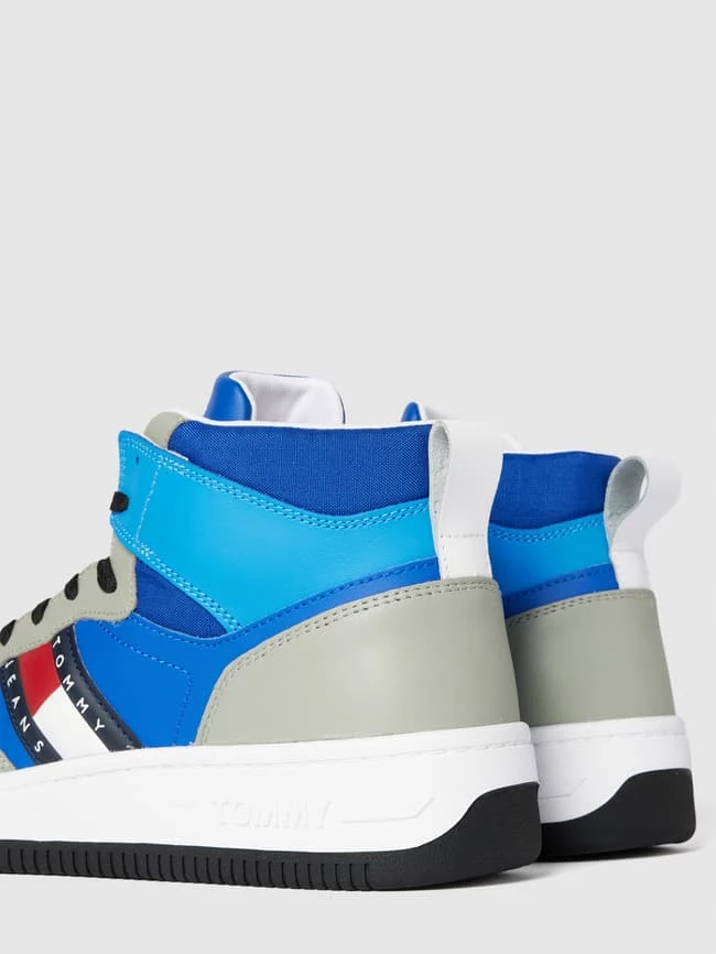 Top 10 ? Tommy ? Jeans High Top ? Sneaker Im Colour-Blocking-Design - Blau ? – Bild 3