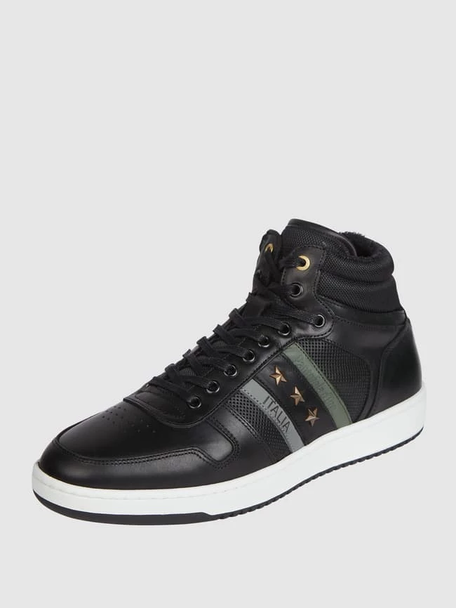Billig ? Pantofola DOro High Top ? Sneaker Aus Leder - Schwarz ?