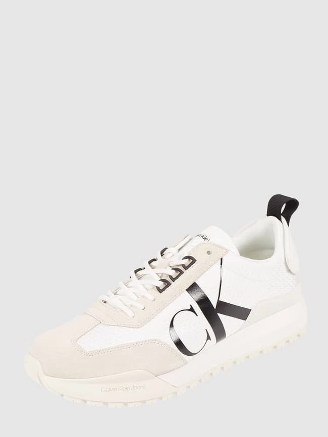 Budget ? Calvin Klein ? Jeans ? Sneaker Mit Label-Print Modell 'NEW RETRO RUNNER LACEUP' - Weiß ✔️