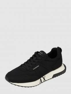 Neu ? ARMANI EXCHANGE ? Sneaker Mit Kontrastbesatz Modell 'ENGLISH' - Schwarz ❤️