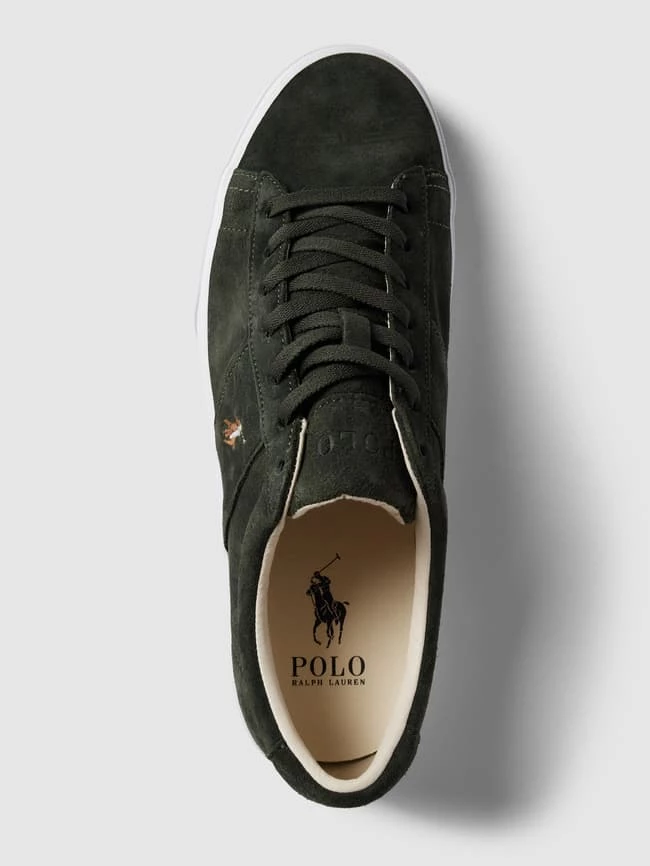 Schlussverkauf ? Polo Ralph Lauren ? Sneaker Mit Label-Print Modell 'SAYER' - Olivgrün ? – Bild 5