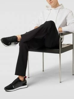 Budget ? HUGO ? Sneaker Aus Leder-Mix Mit Label-Detail Modell 'Icelin' - Schwarz ?