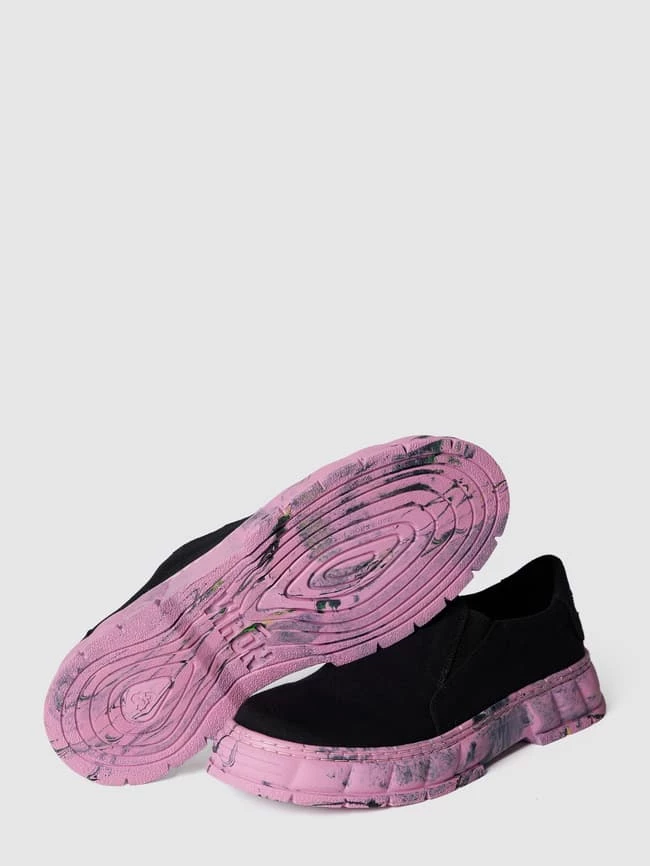 Brandneu ? Viron Slip-on-Sneaker Mit Label-Print - Schwarz ? – Bild 4