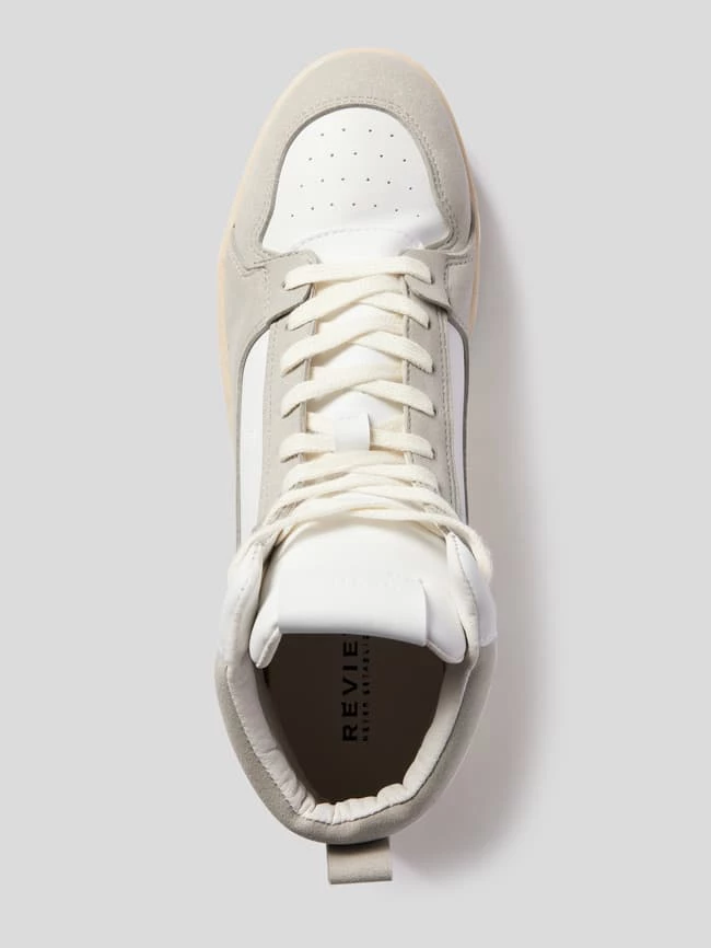 Billig ? REVIEW High Top ? Sneaker Mit Kontrastbesatz - Hellgrau ? – Bild 5
