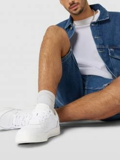 Auslauf ? Tommy ? Jeans ? Sneaker Mit Label-Details Modell 'Basket Leather Tommy ? Jeans' - Weiß ?