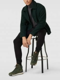 Auslauf ? Lacoste High Top ? Sneaker Aus Leder-Mix Mit Label-Detail Modell 'URBAN' - Khaki ?