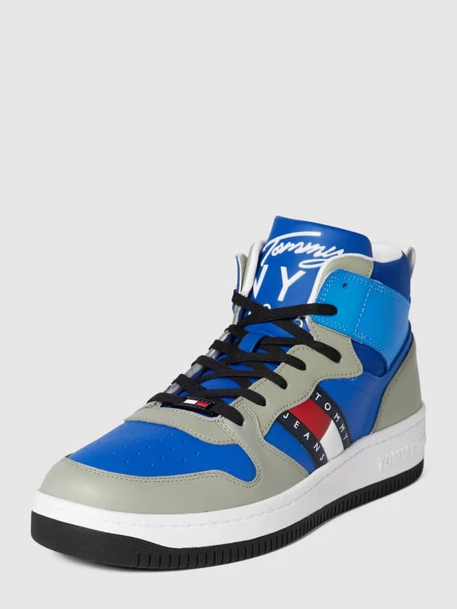 Top 10 ? Tommy ? Jeans High Top ? Sneaker Im Colour-Blocking-Design - Blau ? – Bild 2