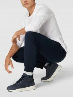 Bestes Angebot ? Tommy Hilfiger High-Top-Sneaker Aus Leder - Dunkelblau ⭐