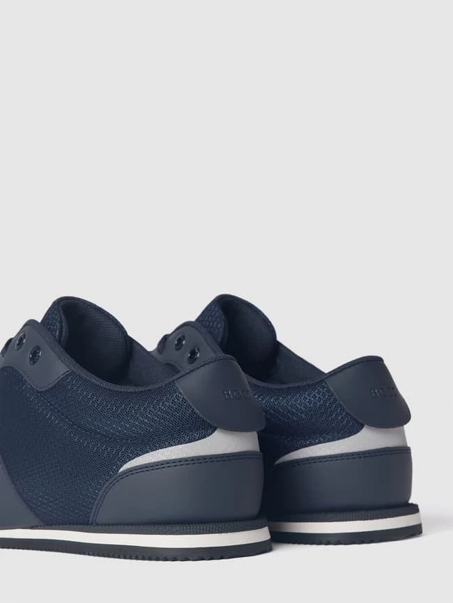 Top 10 ? BOSS ? Sneaker Mit Label-Print In Metallic Modell 'Rusham' - Marineblau ? – Bild 3
