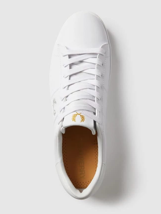 Neu ? Fred Perry ? Sneaker Aus Echtem Leder Mit Label-Stitching - Weiß ? – Bild 5
