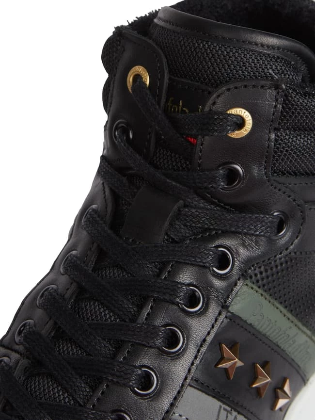 Billig ? Pantofola DOro High Top ? Sneaker Aus Leder - Schwarz ? – Bild 2