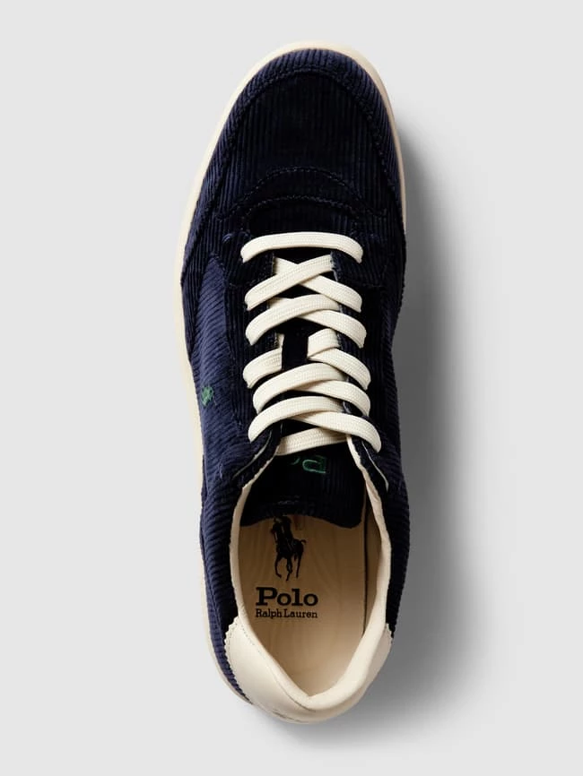 Am billigsten ? Polo Ralph Lauren ? Sneaker Mit Leder-Anteil In Ripp-Optik - Marineblau ✔️ – Bild 5