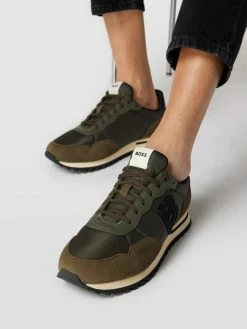 Angebote ? BOSS ? Sneaker Mit Label-Detail Modell 'Parkour Runn' - Dunkelgrün ?