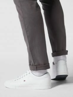 Budget ? Tommy Hilfiger ? Sneaker Aus Leder Mit Logo-Stickerei - Weiß ?