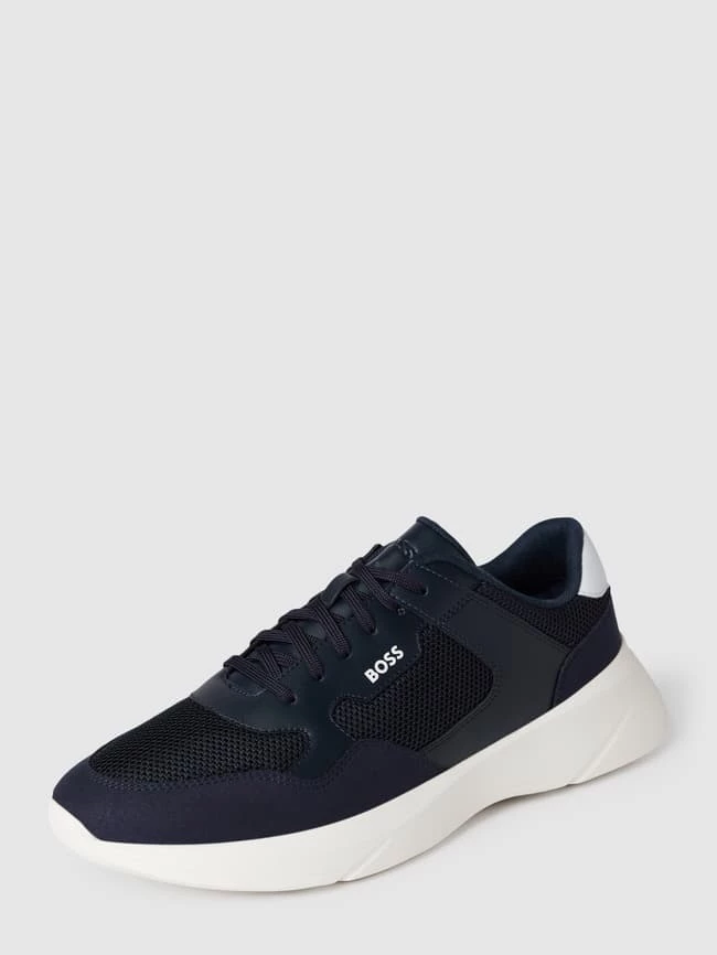 Schlussverkauf ? BOSS ? Sneaker Mit Kontrastbesatz Modell "Dean Runn" - Dunkelblau ✨ – Bild 2