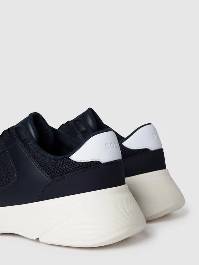 Schlussverkauf ? BOSS ? Sneaker Mit Kontrastbesatz Modell "Dean Runn" - Dunkelblau ✨ – Bild 3
