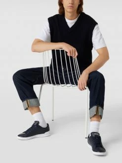 Billig ❤️ Polo Ralph Lauren ? Sneaker Aus Leder Modell 'SNEAKERS-HIGH' - Dunkelblau ?