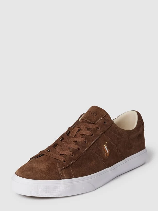 Budget ? Polo Ralph Lauren ? Sneaker Mit Label-Print Modell 'SAYER' - Mittelbraun ? – Bild 2