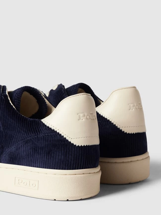 Am billigsten ? Polo Ralph Lauren ? Sneaker Mit Leder-Anteil In Ripp-Optik - Marineblau ✔️ – Bild 3