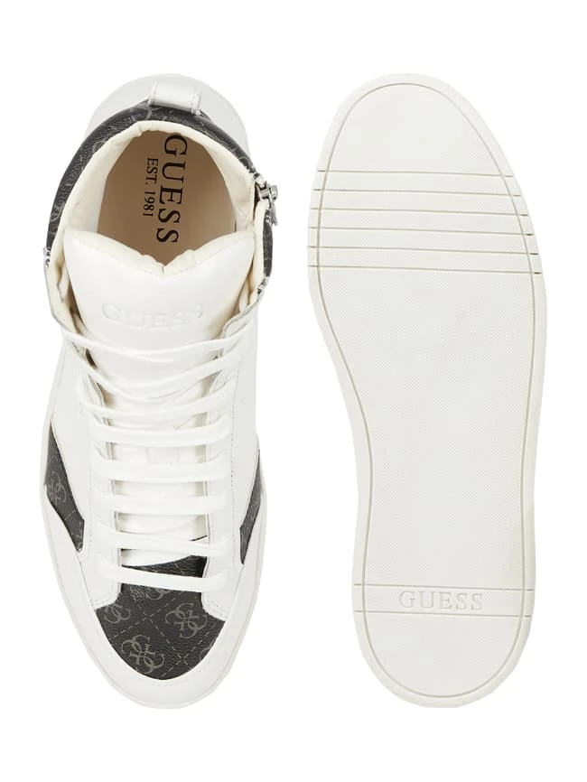 Bestes Angebot ? Guess High Top ? Sneaker Aus Leder Modell 'Certosa' - Weiß ? – Bild 4