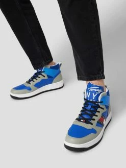 Top 10 ? Tommy ? Jeans High Top ? Sneaker Im Colour-Blocking-Design - Blau ?