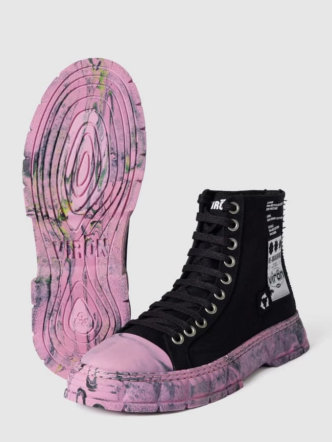 Blitzangebot ? Viron High Top ? Sneaker Mit Statement-Print - Schwarz ? – Bild 4