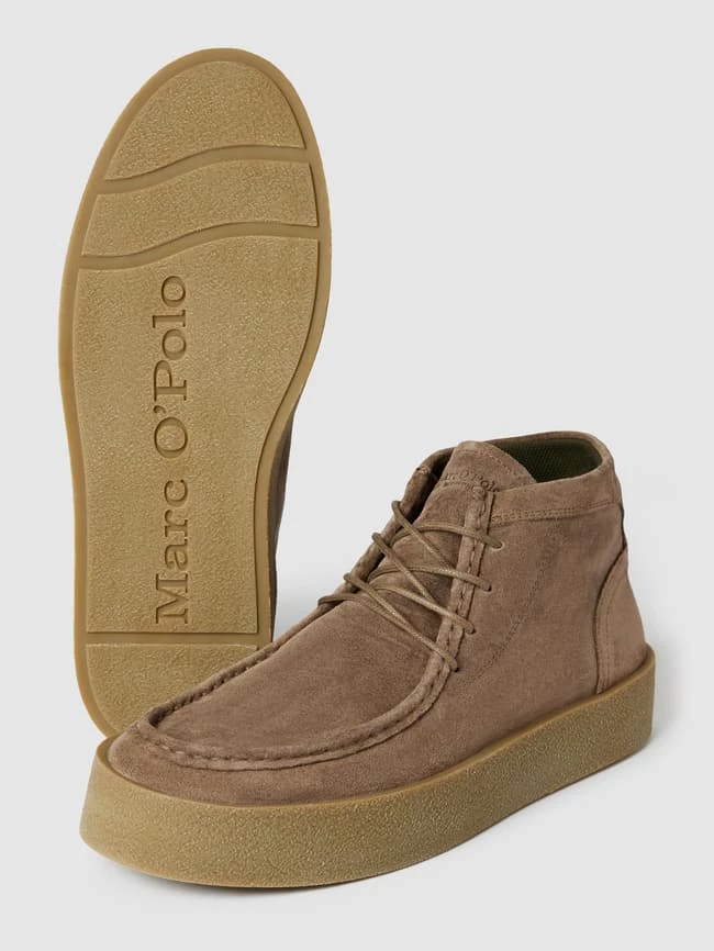 Bestpreis ❤️ Marc O'Polo Halbschuhe Aus Leder Mit Label-Prägung - Taupe ? – Bild 4